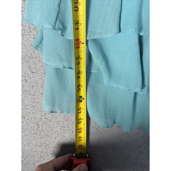 Vintage Colette Dinnigan Dress Womens XS Silk Metallic Glass Romantic Fairy Y2K - Picture 11 of 15